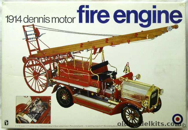 Entex 1/16 1914 Dennis Fire Engine, 8473 plastic model kit